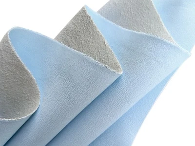 Lederhaut PASTELL BLAU 120x75 1,2mm Sattelleder Dickleder Rindleder Oberleder - Bild 1 von 4