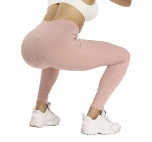 {Jed North} Pantalones de yoga de altura alta elásticos rosa coral talla mediana - Imagen 1 de 2