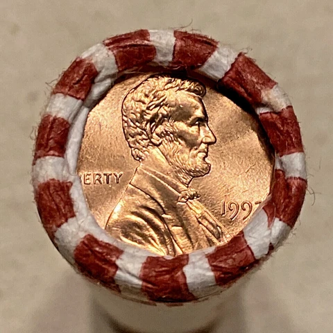 1993 OBW Bank Wrapped Lincoln Cent One Roll Cover