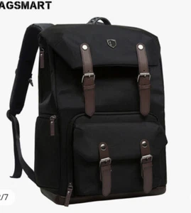 BAGSMART Backpack Canvas&Leather Retro Camera Bag NATIONAL GEOGRAPHIC - Picture 1 of 6