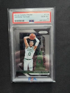 2018 Panini Prizm Basketball Jayson Tatum #118 PSA 10 GEM-MT - Picture 1 of 2