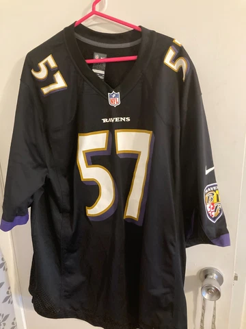 #57 Mosley Nike  Baltimore Ravens  black NFL football jersey adult 3xl XXXL NEW Cover