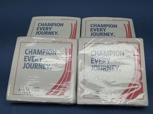 (200 Napkins) Delta Airlines Beverage Napkin - Champion Every Journey (4 Packs) - Picture 1 of 7