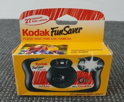 🔶️2006 RETRO NEW KODAK FLASH ISO 400 DISPOSABLE CAMERA 27 EXPOSURES (FUNSAVER) - Image 1 of 4