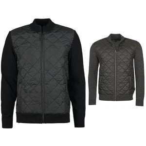 Barbour Mens Diamond Quilt Essential Zip Through Jacket Designer Bomber Knit
