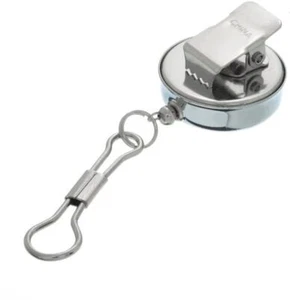 Carrete de insignia retráctil de metal de alta resistencia con clip de cinturón de identificación retroceso - Imagen 1 de 7