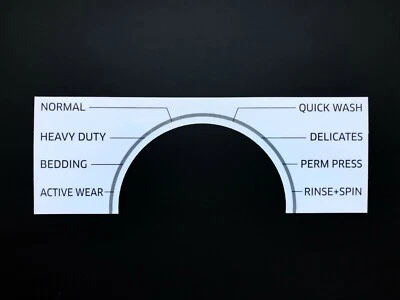 Samsung Washer Sticker Label - for Model WF45M5100AW Control Panel - Waterproof  - Image 1 of 2