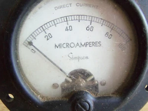 Three Vintage Panel Mount METER Industrial Gauges ~ Steampunk - Picture 1 of 7