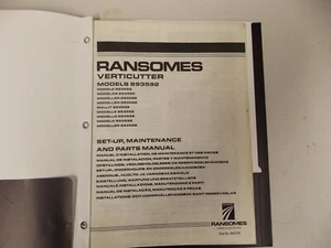 PARTS MANUAL FOR RANSOMES FAIRWAY 250 VERTICUT REELS  MULTIPLE LANGUAGES - Picture 1 of 7