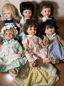 6 Vintage Dolls BSB Baby So Beautiful 14” Playmates 1995 + extra dress - Picture 1 of 16