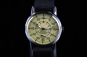 Mechanical men's wristwatches POBEDA PILOT Vintage watch Aviation watch - Picture 1 of 12