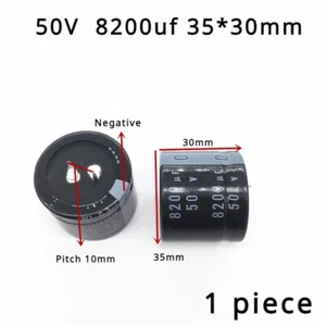 1 pieza Snap in 50V 8200UF 35X30 condensador electrónico 8200UF 50V 35*30 2 pines - Imagen 1 de 3