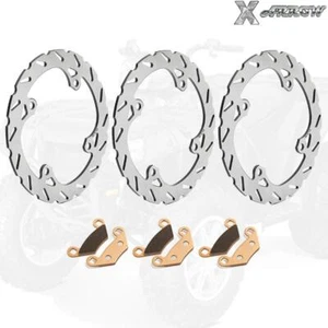 Front Rear Brake Disc Rotors Pads for Polaris Sportsman 550 850 XP EFI 4x4 09-13 - Picture 1 of 11