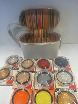 Cool Retro Camera Bag & 13 Filters 52, 55, 58mm HCE & Telesar Coated Lenses - Image 1 of 4