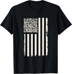 Funny Trump Dance QR Funny Code T-Shirt - Picture 1 of 4