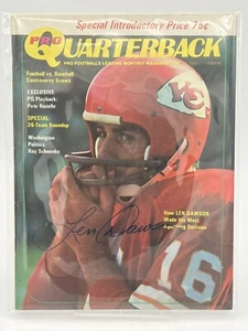 1972 July Pro Quarterback Magazine - Len Dawson HOF Kansas City Chiefs IP AUTO! - Picture 1 of 6