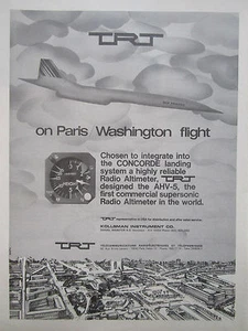5/1976 PUB TRT CONCORDE AIR FRANCE AHV5 RADIO ALTIMETER PARIS WASHINGTON AD - Imagen 1 de 1
