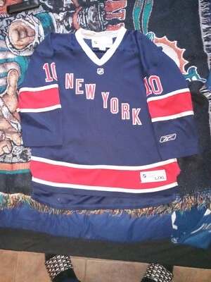 Camiseta New York Rangers Marian Gaborik NHL L/XL Juvenil Reebok súper rara 👽 Foto 1 de 2