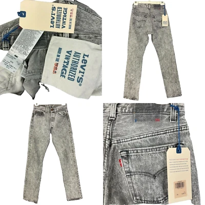 Pantalones de mezclilla Levis Autorizados De Colección 501 Para Hombres Lavado Ácido Talla 26 x 31 True Fit EE. UU. Foto 1 de 4
