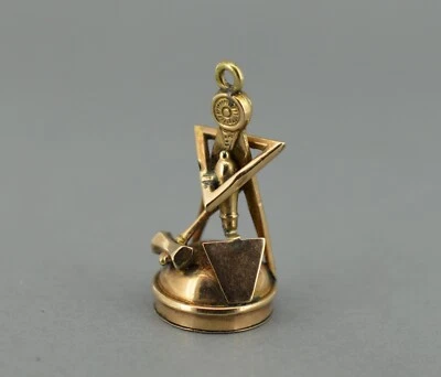 Lovely Victorian 9ct Gold Masonic Watch Fob c.1880 *Estate Sale* - Image 1 of 4