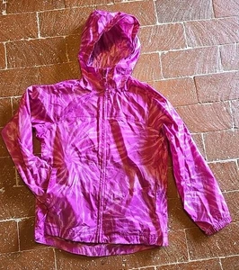 Impermeabile Lands End bambina S 7/8 rosa con zip foderato con tasche - Foto 1 di 8
