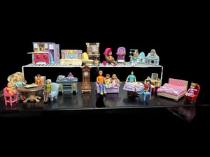 Vintage Fisher Price Loving Family Large Lot of Furniture, People & Accessories - Picture 1 of 20