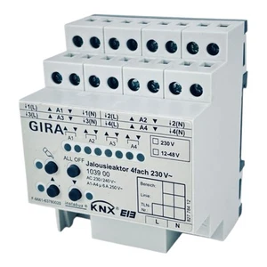 Gira 1039 00 Jalousieaktor 4fach 230V / Instabus / EIB / KNX / REG 103900 - Bild 1 von 1