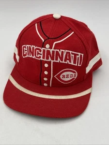 Cincinnati Reds Twins Enterprise Vintage Jersey Style Snapback Cap Hat Red - Picture 1 of 9