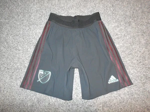 ADIDAS MLS EDITION MENS MEDIUM ATHLETIC METALIC BLOOD RED STRIPE SHORTS - Picture 1 of 3