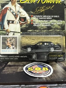 Johnny Lightning Evel Knievel Custom Sports Car Black Diecast Sealed NM Cond - Picture 1 of 7