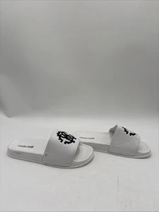 Roberto Cavalli Logo Slides White Size 8.5/41 - Picture 1 of 5