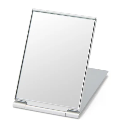 Espejo plegable de aluminio MUJI tamaño pequeño 93 mm × 63 mm × 4,4 mm Foto 1 de 4