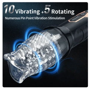 Masturbator Piston Rotating Sucker Male Blow job Cup Vagina lubricant auto 2 - Picture 1 of 7