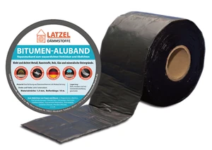 Bitumenband Aluband Reparaturband Dichtband - Breite 150 mm Schwarz - Bild 1 von 6