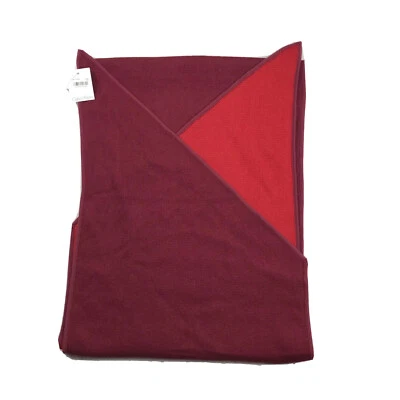 Calvin Klein Shawl Womens 100% Acrylic Maroon Rouge Red 16X78” Neck Scarf NWT - Image 1 of 4