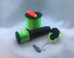 Pocket Reel!!! Camping Survival EMERGENCY Bug-Out Handline Fishing Kit Backpack - Picture 1 of 6