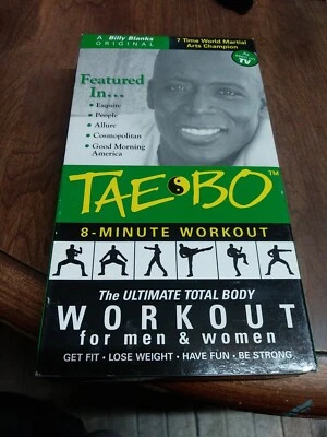 Tae-Bo Billy Blanks Exercise VHS 8 Minute Workout The Ultimate Total Body Workou - Image 1 of 4