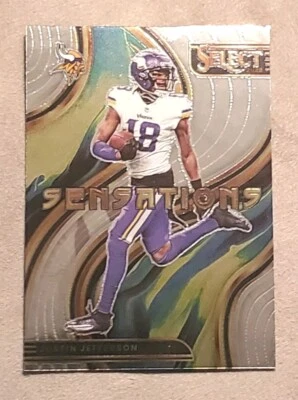 2022 Select Justin Jefferson Sensations Prizm #SEN-15 Vikings - Image 1 of 4