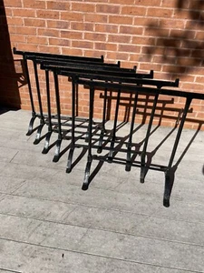 Victorian wrought iron trestle refurb'ed - Picture 1 of 3