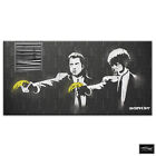 Pulp Fiction   Banksy Hi Res BOX FRAMED CANVAS ART Picture HDR 280gsm