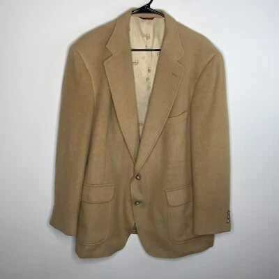 Vintage JOS A BANK 100% Camel Hair Sports Coat/Blazer Made In USA Premier Col - Image 1 of 4