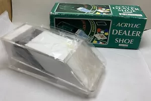 NOS Acrylic Blackjack Dealing Shoe Casino Game Professional Dealer Accessory - Picture 1 of 8