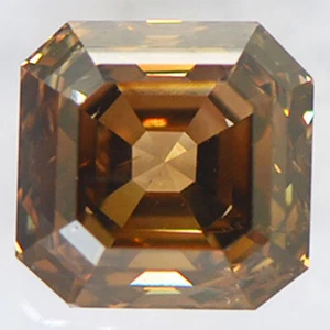 Diamante Marrón Asscher Natural Elegante Color Suelto 2,03 Quilates Certificado IGI SI2 - Imagen 1 de 6