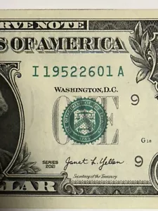 Birthday Note Dollar Bill 01/26/1952 January 26 1952 Crisp Condition Yellen ¥ - Picture 1 of 10