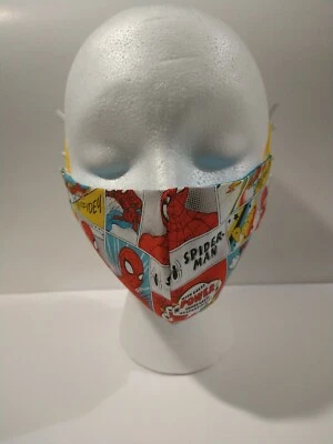kids face mask washable adjustable/ Spider-Man face mask/ mascara  Spider-Man - Image 1 of 4