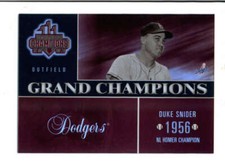 DUKE SNIDER 2003 DONRUSS CHAMPIONS #GC17 GRAND CHAMPIONS HOLO FOIL #17/25 AY5047