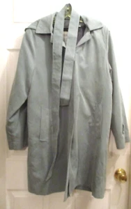 Appleseeds~Ladies Lined Sage Hooded Green Coat~Size Small~Pre-Owned - Photo 1/16