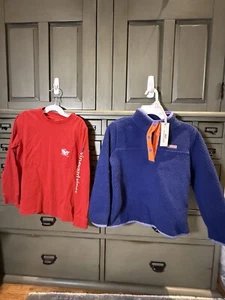 Vineyard Vine Pullover Kids Small(7-8)With Christmas Shirt Never Worn - Picture 1 of 5