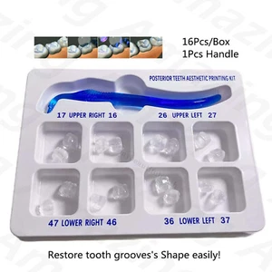 Molde de resina con impresión compuesta estética dental caries posterior restauración de dientes - Imagen 1 de 9