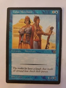 MTG Magic The Gathering Card Talas Merchant Creature Merchant Blue Portal 2nd Ag - Picture 1 of 2